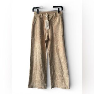 Mystree Beige High-Waist Pants